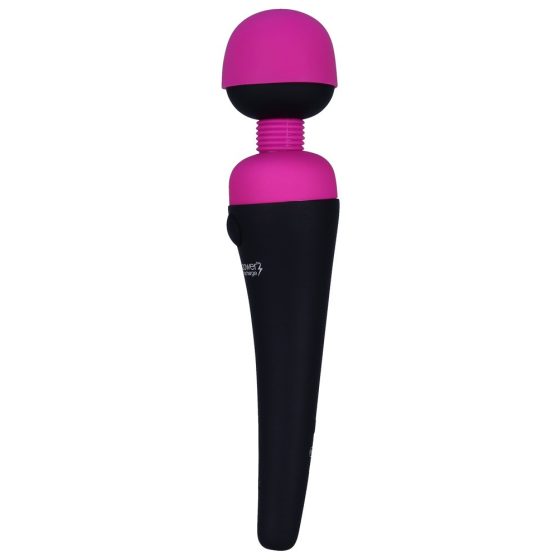 PalmPower Wand - ładowalny wibrator-masażer (różowo-czarny)
