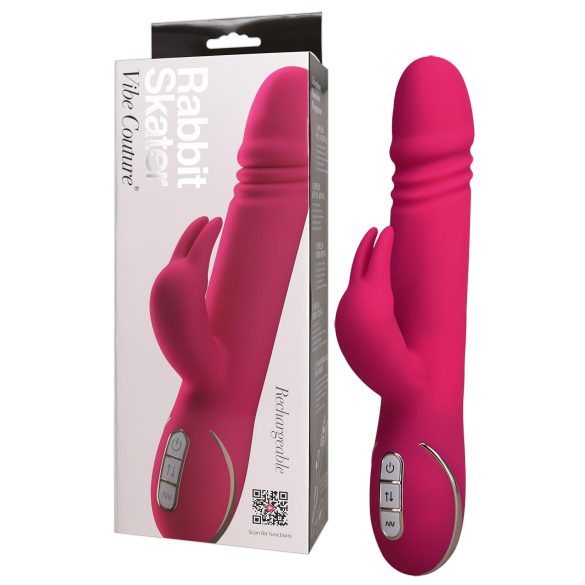 Vibe Couture Rabbit Skater - Króliczek, wibrujący stymulator (różowy)