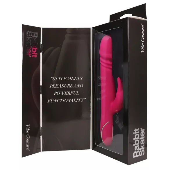 Vibe Couture - wibrator króliczek z funkcją pchania - różowy