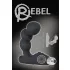 Rebel - wibrator do prostaty z wypustkami - silikon czarny
