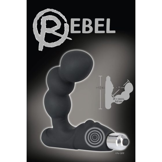 Rebel - Kulisty wibrator prostaty (czarny)