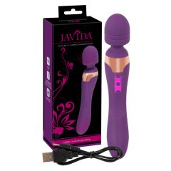 Javida Double - wibrator masujący (fioletowy)