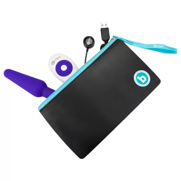 b-Vibe trio - 3-motorowy analny wibrator (fioletowy)