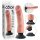 King Cock 9 wibrator z przyssawką (23 cm) - naturalny