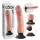King Cock - wibrator z przyssawką - 23 cm - cielisty