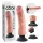 King Cock - wibrator z przyssawką - 23 cm - cielisty