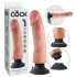 King Cock 9 wibrator z przyssawką (23 cm) - naturalny