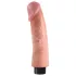 King Cock - wibrator z przyssawką - 23 cm - cielisty