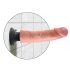 King Cock 9 wibrator z przyssawką (23 cm) - naturalny