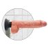 Wibrator King Cock 25 cm z przyssawką - naturalny