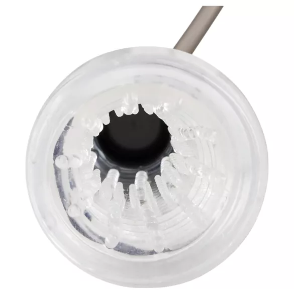 You2Toys - pompka do penisa i masturbator 2w1 - przezroczysty