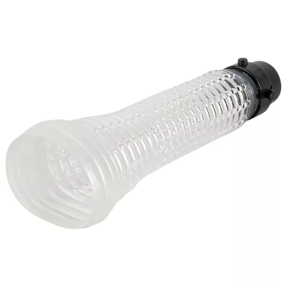 You2Toys - pompka do penisa i masturbator 2w1 - przezroczysty