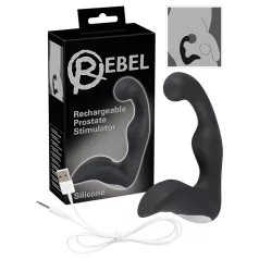 Rebel - wibrator do prostaty akumulatorowy - czarny