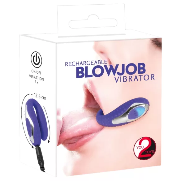You2Toys - wibrator do ust - akumulator, silikon, fioletowy