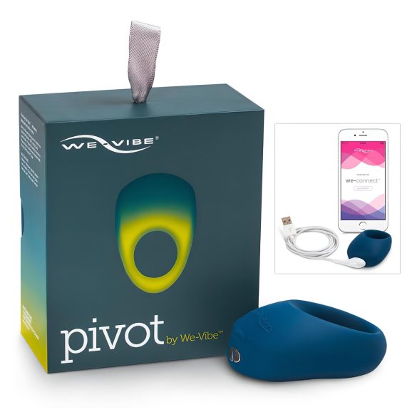 We-Vibe Pivot - akumulatorowy, wibrujący pierścień erekcyjny (granatowy)