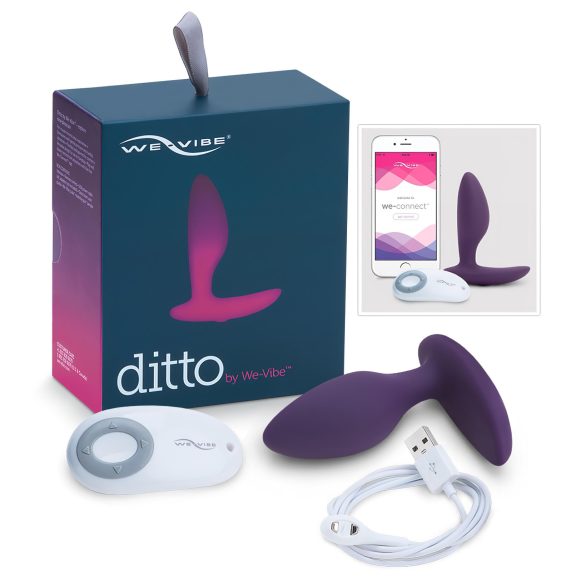 We-Vibe Ditto - fioletowy wibrujący korek analny z akumulatorem