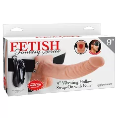   Fetish Strap-on 9 - dildo z wibracjami do przypięcia - naturalny