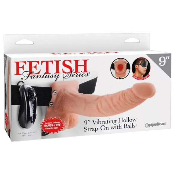 Pipedream - Fetyszystyczny strap-on 9 - przypinany wibrator (naturalny)