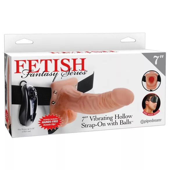 Pipedream - Fetyszystyczny Strap-on 7 - przypinany wibrator (naturalny)
