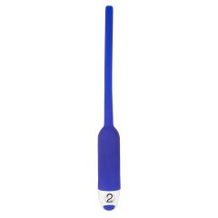   You2Toys - DILATOR - wydrążony silikonowy wibrator cewki moczowej - niebieski (7 mm)