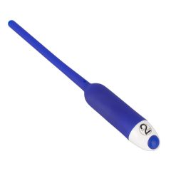   You2Toys - DILATOR - wydrążony silikonowy wibrator cewki moczowej - niebieski (7 mm)