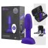 b-Vibe Rimming - obrotowy wibrujący korek analny (fioletowy)