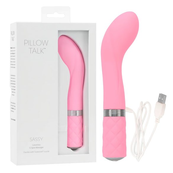 Pillow Talk Sassy - akumulatorowy wibrator punktu G (różowy)