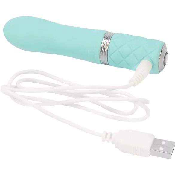 Pillow Talk Flirty - wibrator w kształcie pałeczki na akumulator (turkusowy)