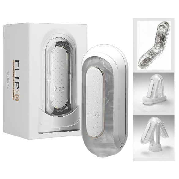 TENGA Flip Zero - wibrujący masturbator (biały)