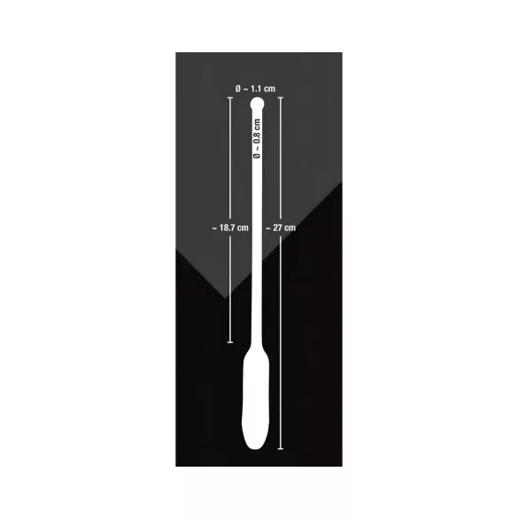 You2Toys - dilator wibracyjny - silikonowy - czarny 8-11 mm