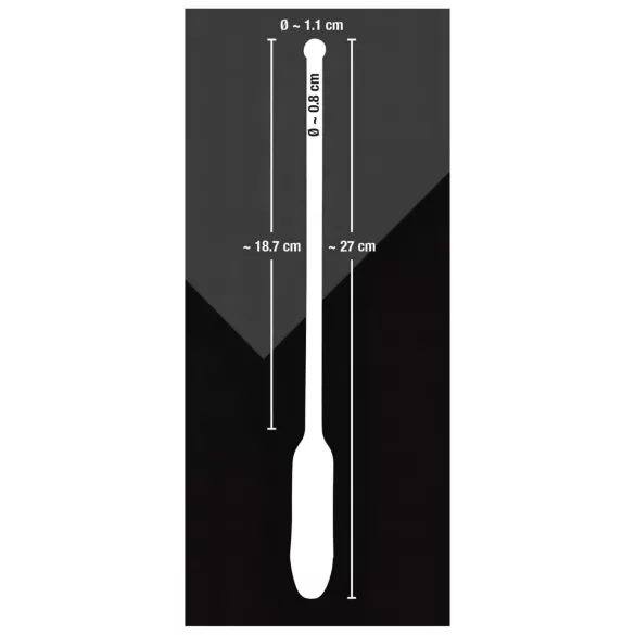 You2Toys - dilator wibracyjny - silikonowy - czarny 8-11 mm