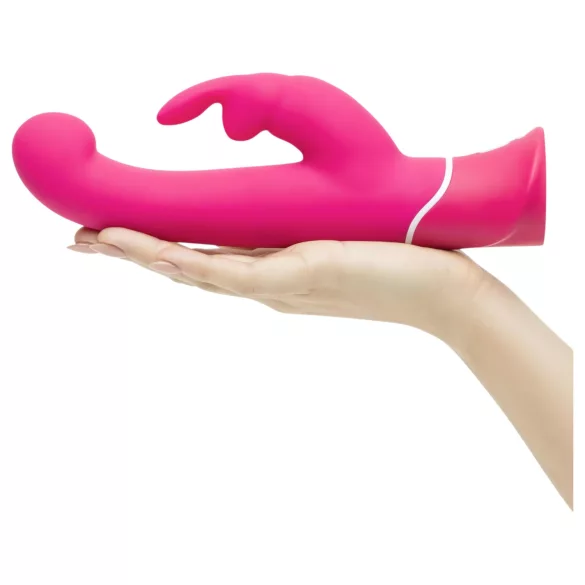 Happyrabbit - wibrator z króliczkiem na punkt G - wodoodporny - różowy