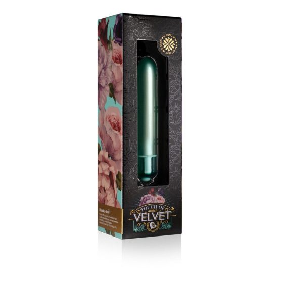 Touch of Velvet - mini wibrator w szmince (10 uderzeń) - zielony