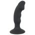 Czarny Aksamit - akumulatorowy analny wibrator z penisem (czarny)