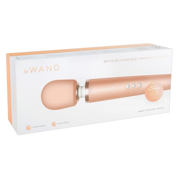Le Wand Petite - ekskluzywny wibrator masujący (różowo-złoty)