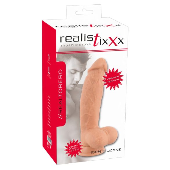 Realistixxx Torero - obrotowy wibrator przyssawkowy (22cm)