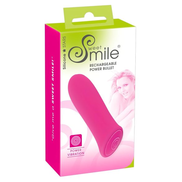 SMILE Power Bullet - akumulatorowy, mocny mini wibrator różowy