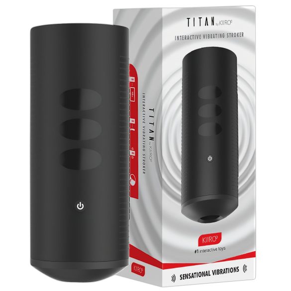 Kiiroo Titan Experience - interaktywny masturbator z akumulatorem (czarny)