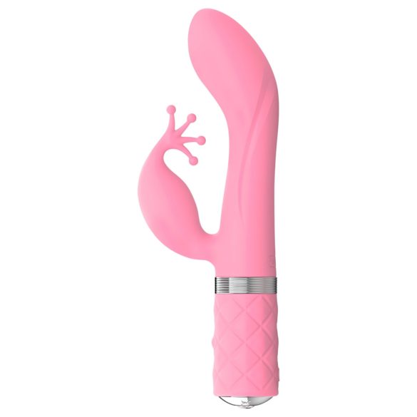 Pillow Talk Kinky - akumulatorowy, 2-motorowy wibrator punktu G (różowy)