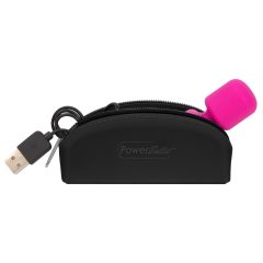   PalmPower Pocket Wand - ładowalny mini masażer-wibrator (różowo-czarny)