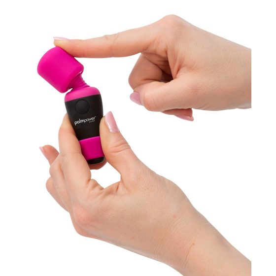 PalmPower Pocket Wand - ładowalny mini masażer-wibrator (różowo-czarny)