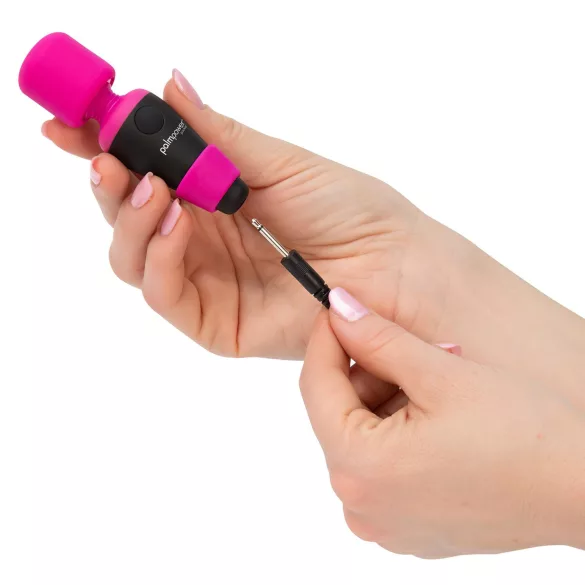 PalmPower - mini wibrator do masażu - różowo-czarny