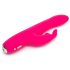 Happyrabbit Curve Slim - wodoodporny wibrator z ramieniem do stymulacji (różowy)