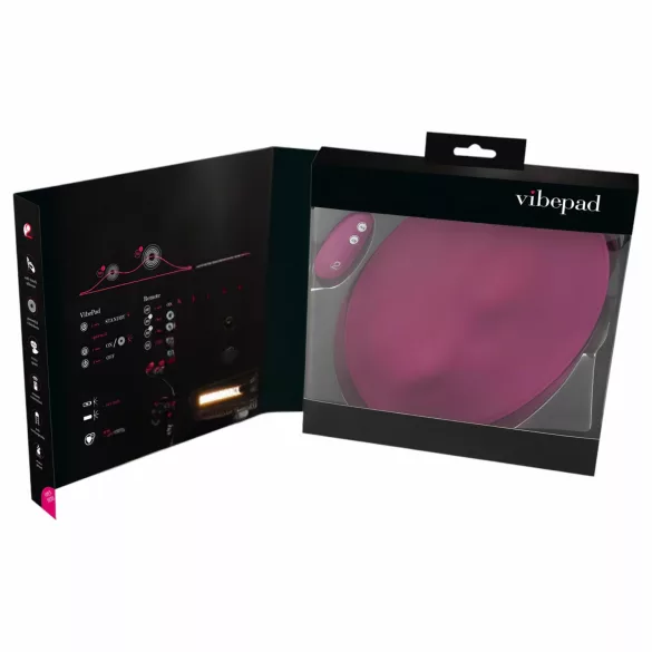 VibePad - poduszka wibracyjna z 2 silnikami i pilotem - fioletowa