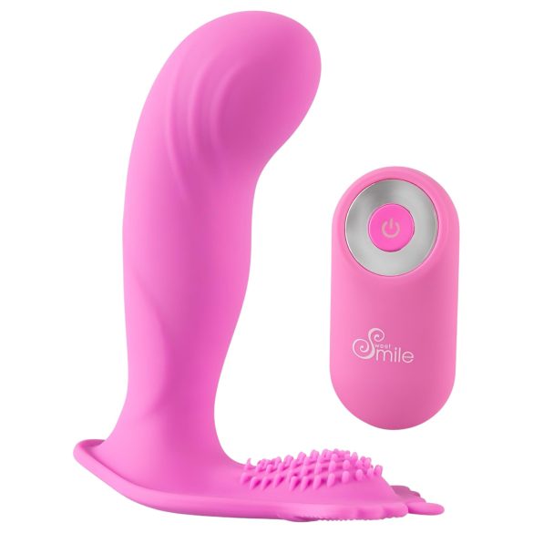 SMILE Majtki z wibratorem G-Spot - akumulator, bezprzewodowe (różowe)