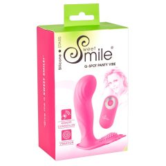   SMILE G-Spot Panty - ładowalny, sterowany radiowo, doczepiany wibrator (różowy)