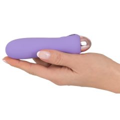   Cuties Mini Purple - silikonowy wibrator prętowy z możliwością ładowania (fioletowy)