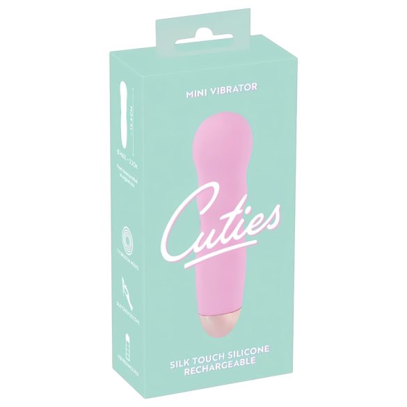 Cuties Mini Rose - akumulatorowy wibrator falisty (różowy)