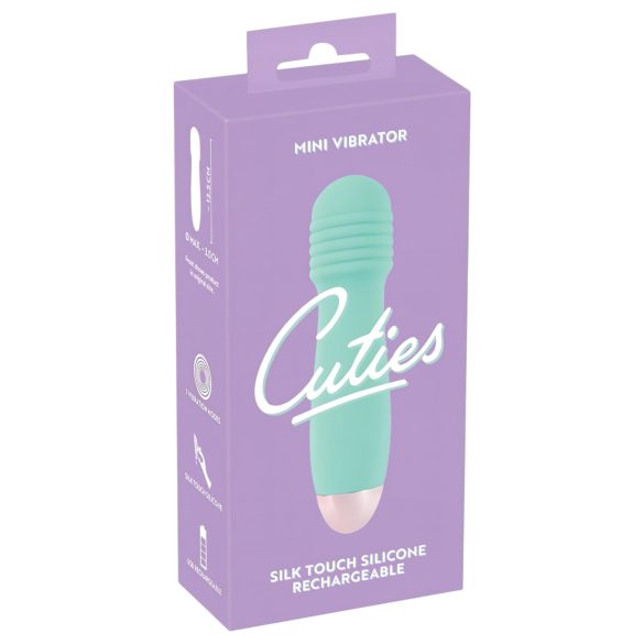 Cuties Mini Wand - ładowalny mini wibrator do masażu (zielony)