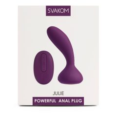   Svakom Julie - bezprzewodowy, sterowany radiowo wibrator prostaty (viola)